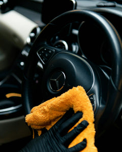 Detallado de interior de coche